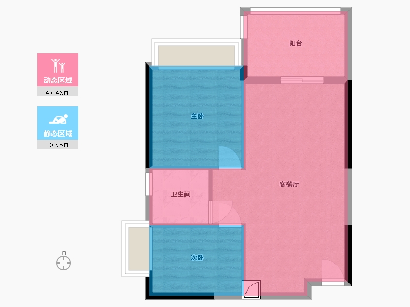 广东省-惠州市-富力南昆山温泉养生谷-57.99-户型库-动静分区