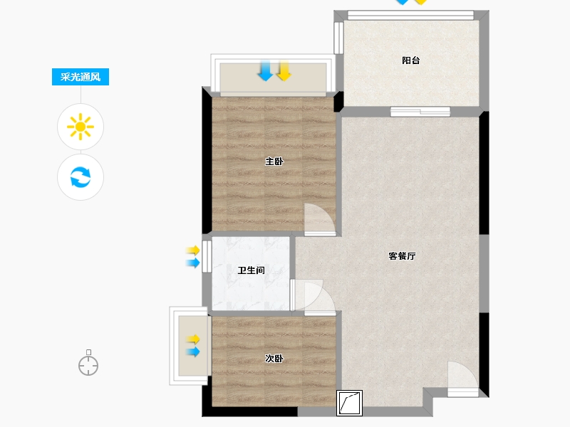 广东省-惠州市-富力南昆山温泉养生谷-57.99-户型库-采光通风