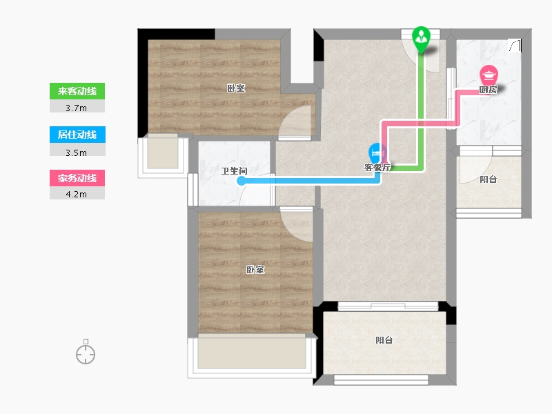 广东省-江门市-联合高峰汇-51.42-户型库-动静线