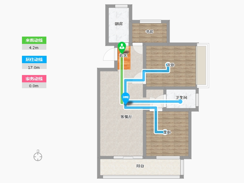 安徽省-蚌埠市-煜华里-82.00-户型库-动静线