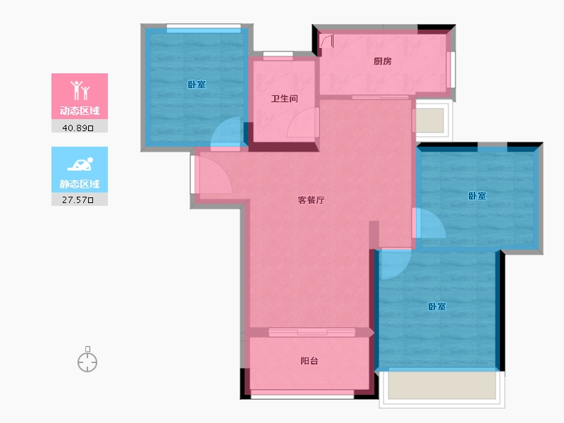 广东省-江门市-联合高峰汇-60.35-户型库-动静分区