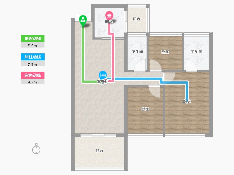 广东省-惠州市-力标添龙湾-73.39-户型库-动静线