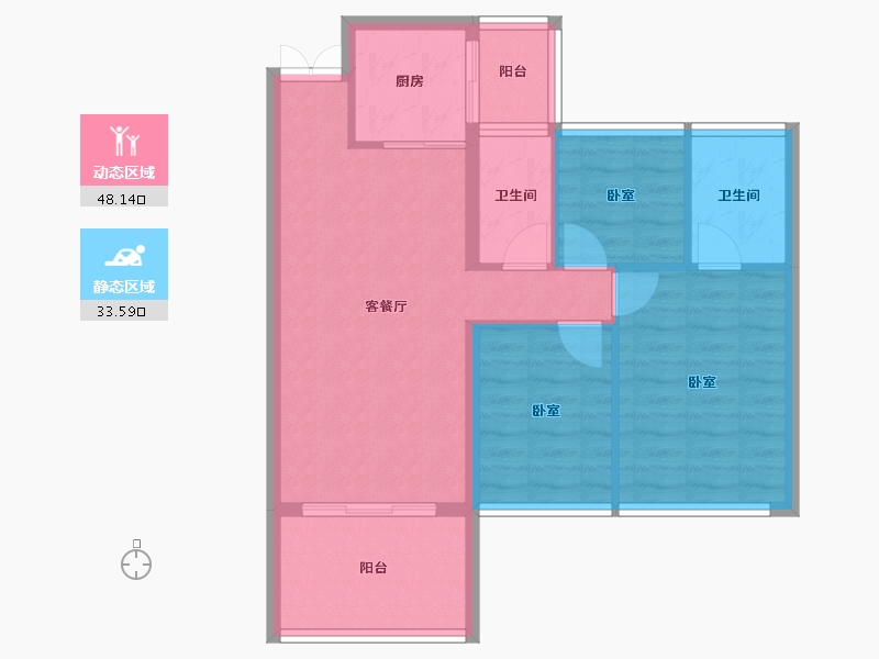 广东省-惠州市-力标添龙湾-73.39-户型库-动静分区