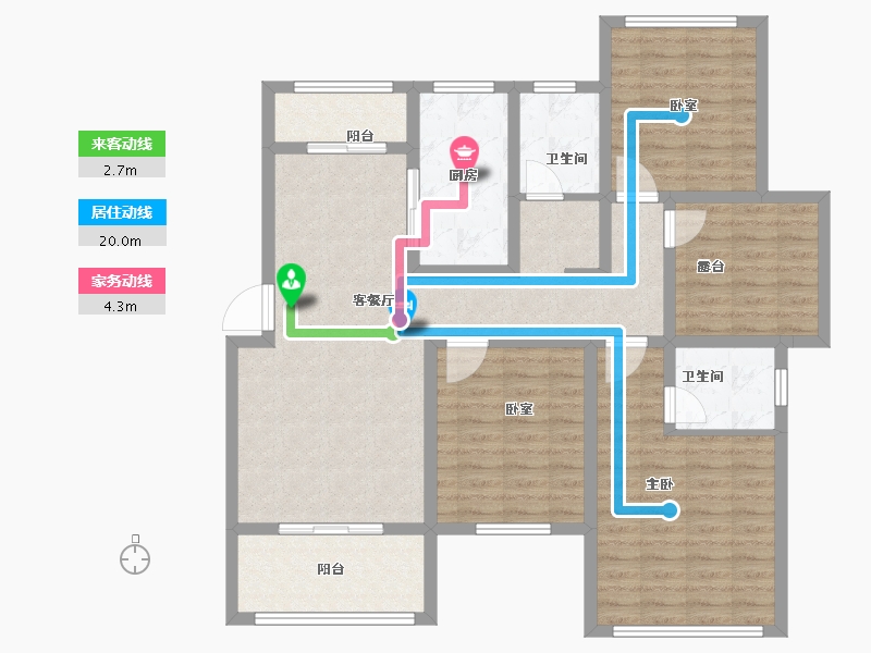 安徽省-六安市-六安紫御府-113.97-户型库-动静线