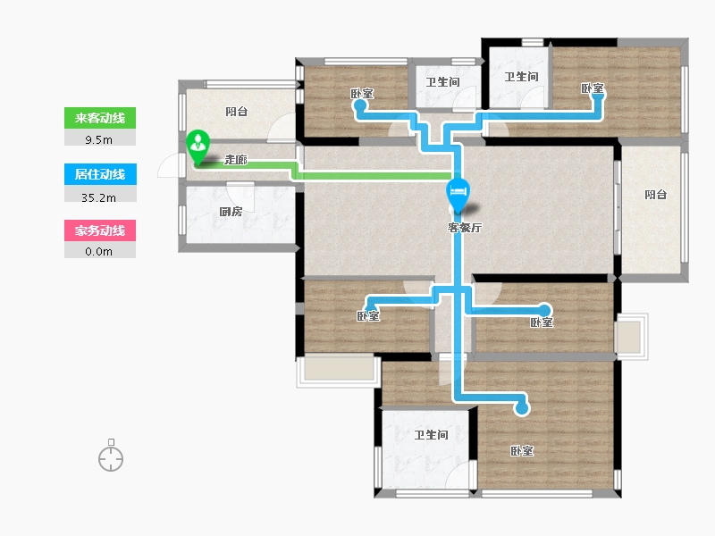 湖北省-黄冈市-蕲春府-147.20-户型库-动静线