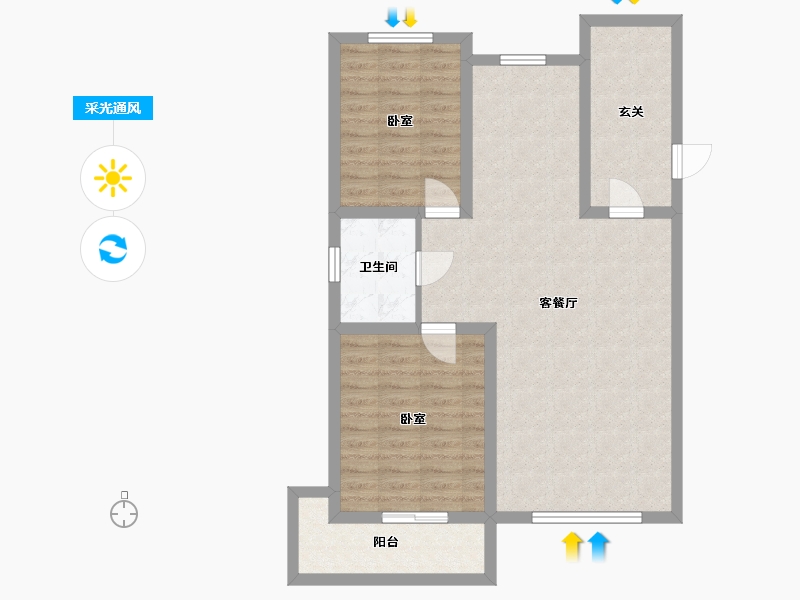 辽宁省-葫芦岛市-文化星城-81.78-户型库-采光通风