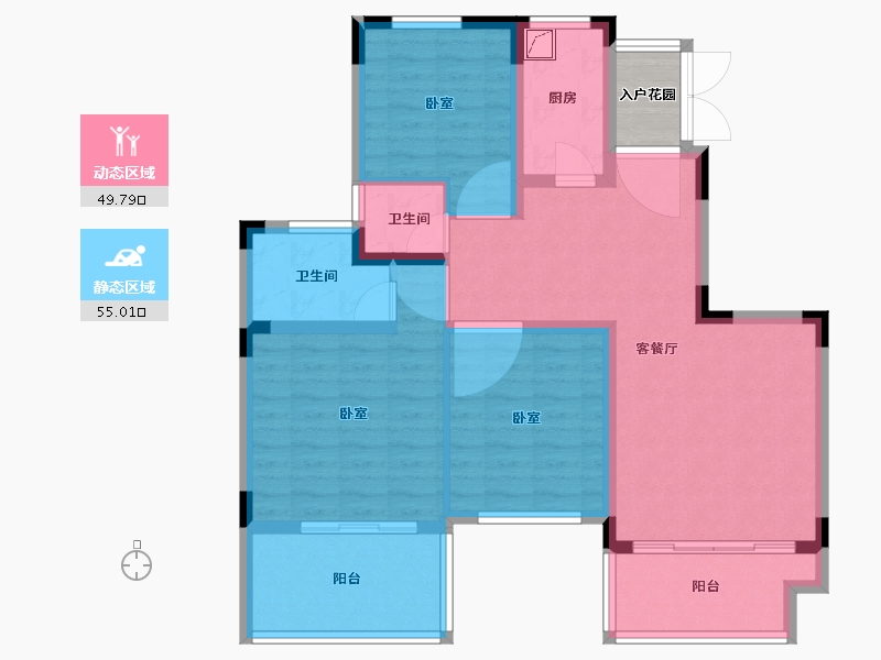 湖南省-长沙市-恒大御景天下-96.25-户型库-动静分区