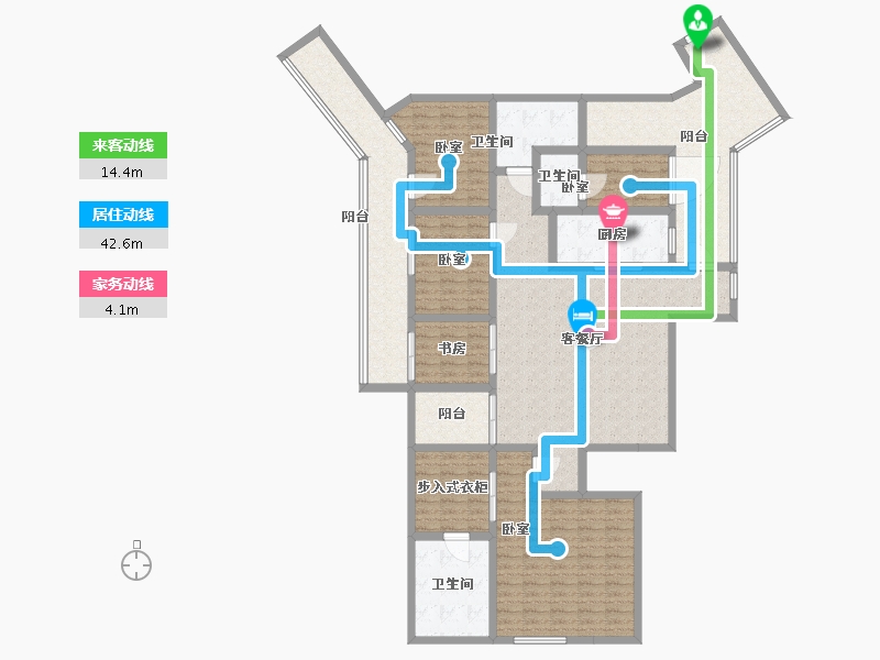 湖北省-武汉市-武汉国博新城•天墅-175.01-户型库-动静线