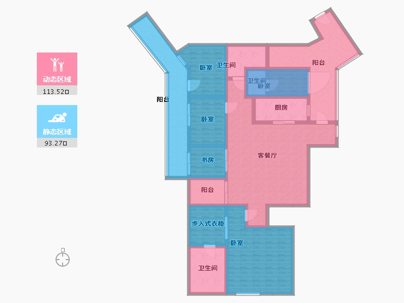 湖北省-武汉市-武汉国博新城•天墅-175.01-户型库-动静分区