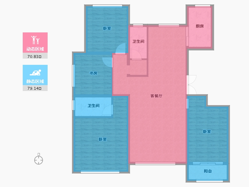 山东省-潍坊市-绿城水郡-136.00-户型库-动静分区