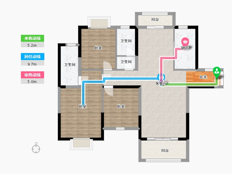 湖南省-岳阳市-名邦首府-112.30-户型库-动静线