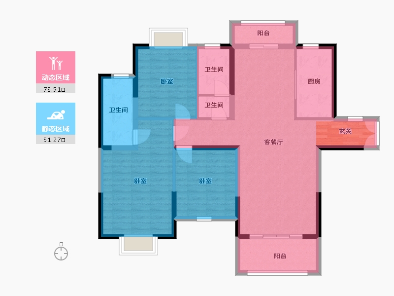 湖南省-岳阳市-名邦首府-112.30-户型库-动静分区