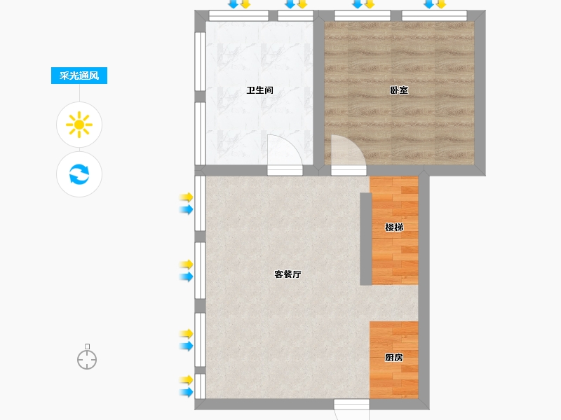 湖北省-武汉市-绿地香树花城商业-42.47-户型库-采光通风