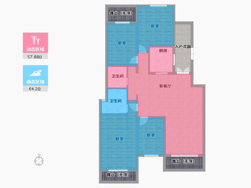 河南省-开封市-香榭华庭-130.00-户型库-动静分区