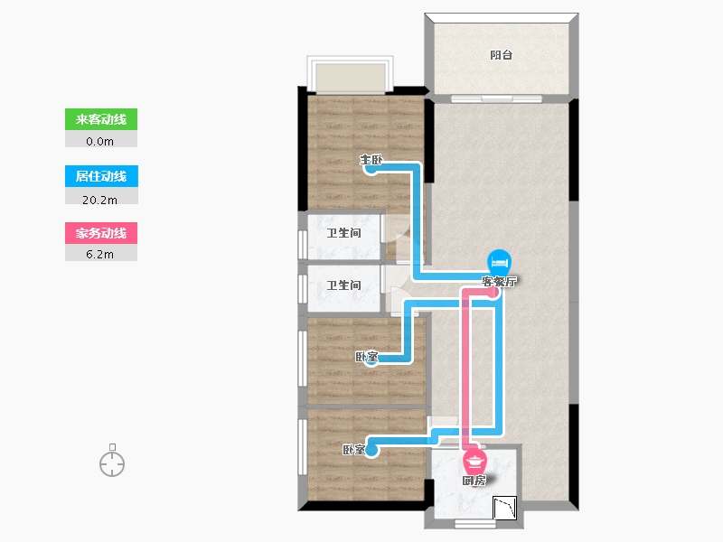 广东省-惠州市-力天金域豪庭-84.61-户型库-动静线