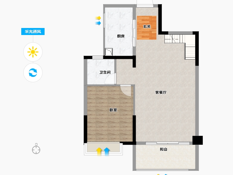 湖南省-长沙市-高力·万汇城-90.00-户型库-采光通风