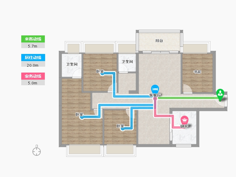 广东省-江门市-美的·樾山府-99.24-户型库-动静线