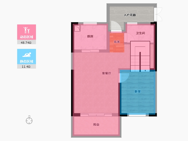 湖南省-长沙市-永宏万家里-59.58-户型库-动静分区