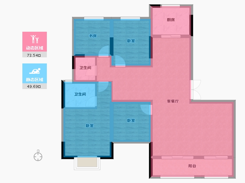 河南省-开封市-通许田润新城-110.61-户型库-动静分区