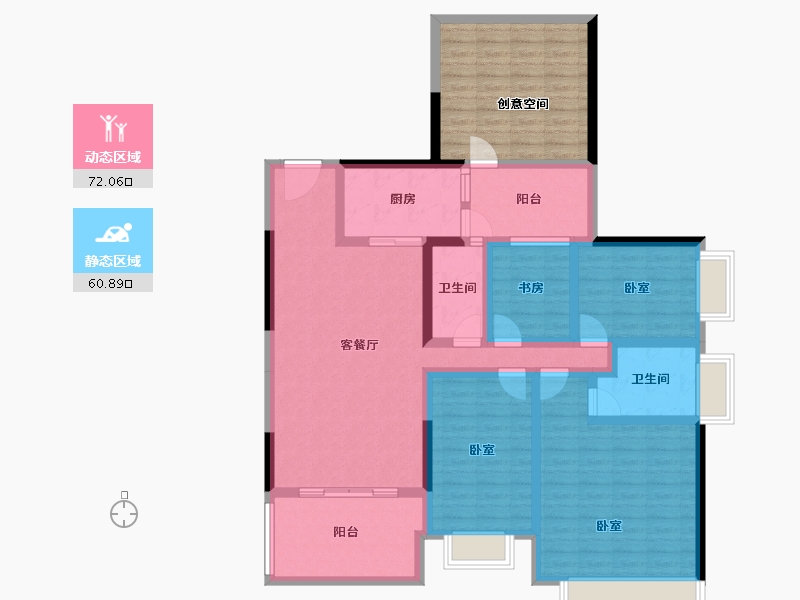 广东省-湛江市-康馨嘉园-134.10-户型库-动静分区