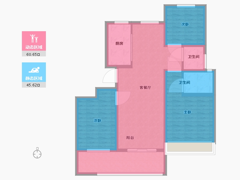 安徽省-蚌埠市-煜华里-95.00-户型库-动静分区