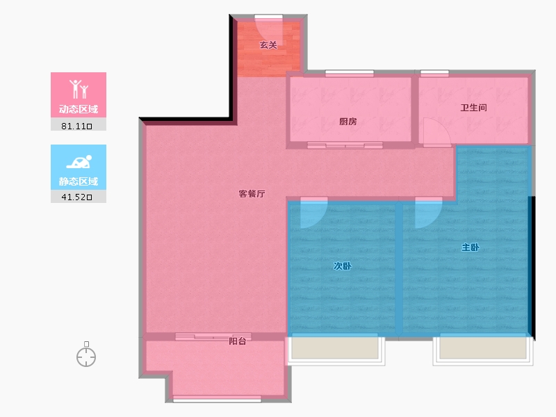 河南省-平顶山市-绿洲望嵩文化广场-112.00-户型库-动静分区