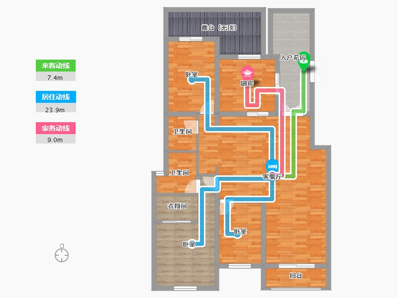 河南省-开封市-香榭华庭-116.99-户型库-动静线