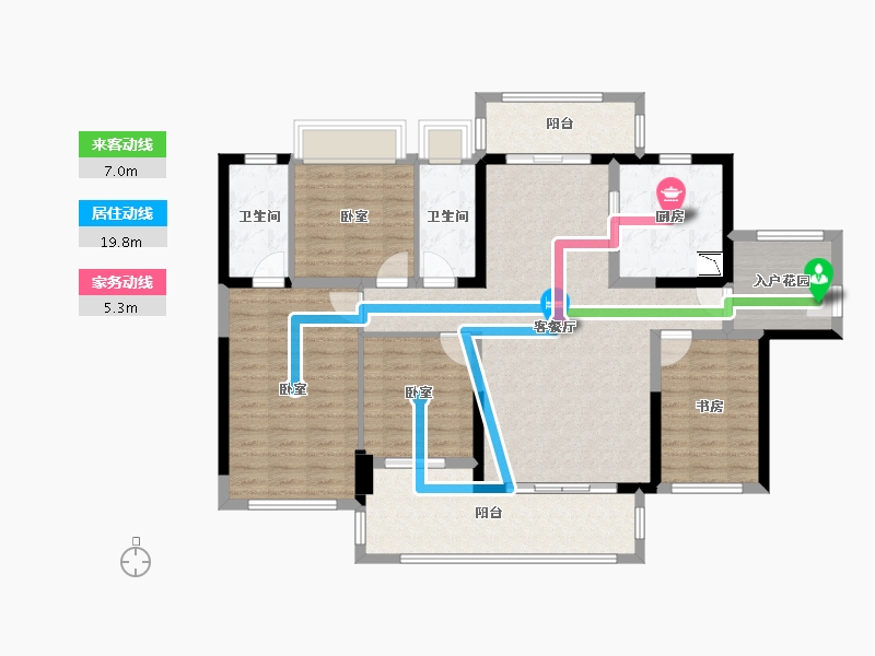 广东省-惠州市-隆生文岭西堤-119.74-户型库-动静线