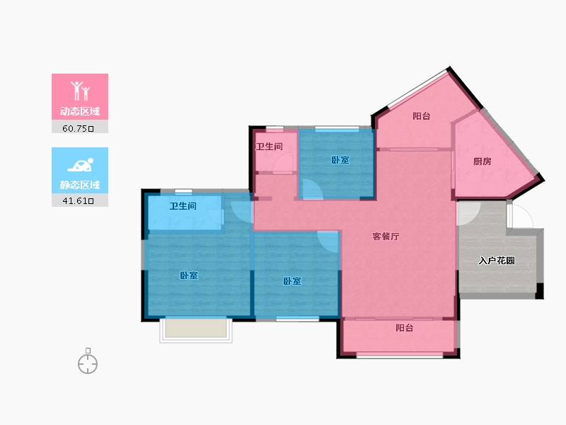 湖南省-邵阳市-江岸景苑-103.07-户型库-动静分区