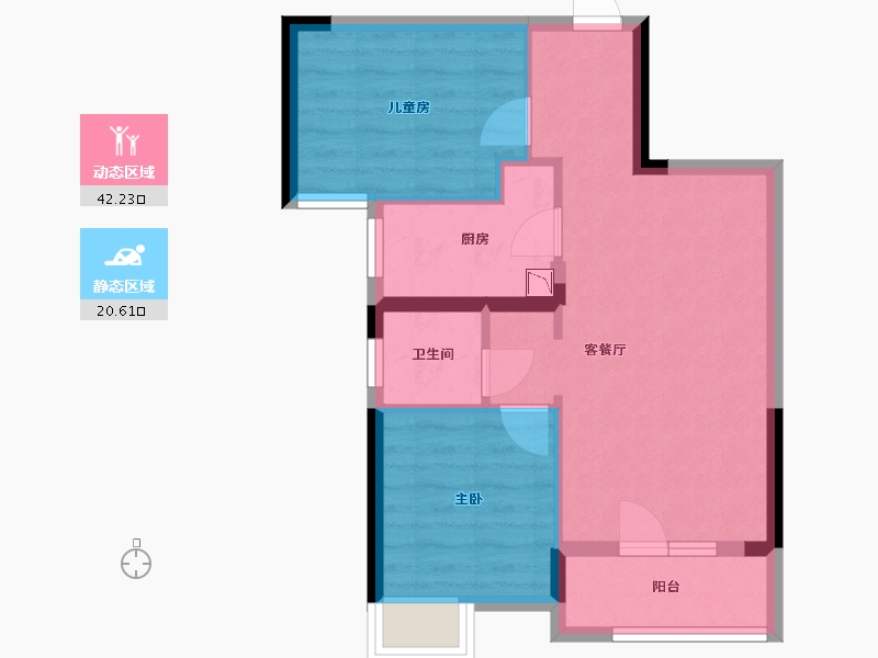 湖北省-武汉市-当代云城-55.60-户型库-动静分区