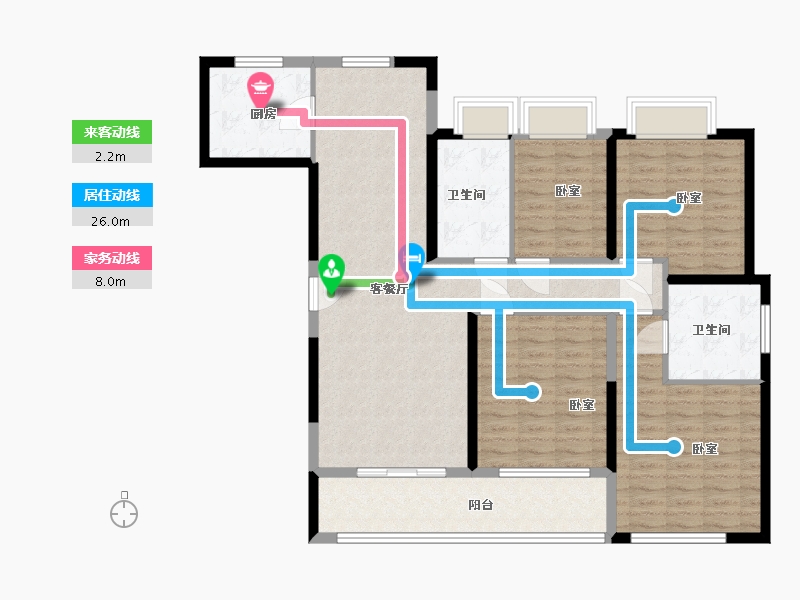 湖北省-武汉市-大华锦绣时代-123.00-户型库-动静线