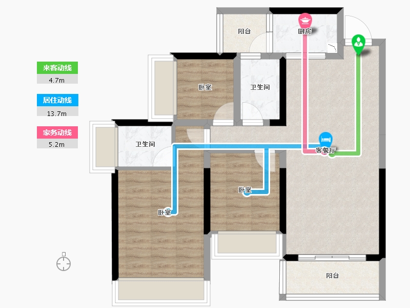 广东省-江门市-联合高峰汇-77.23-户型库-动静线