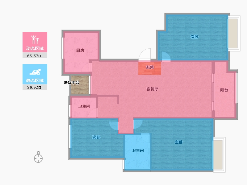 山东省-枣庄市-北大洋楼公馆-116.00-户型库-动静分区