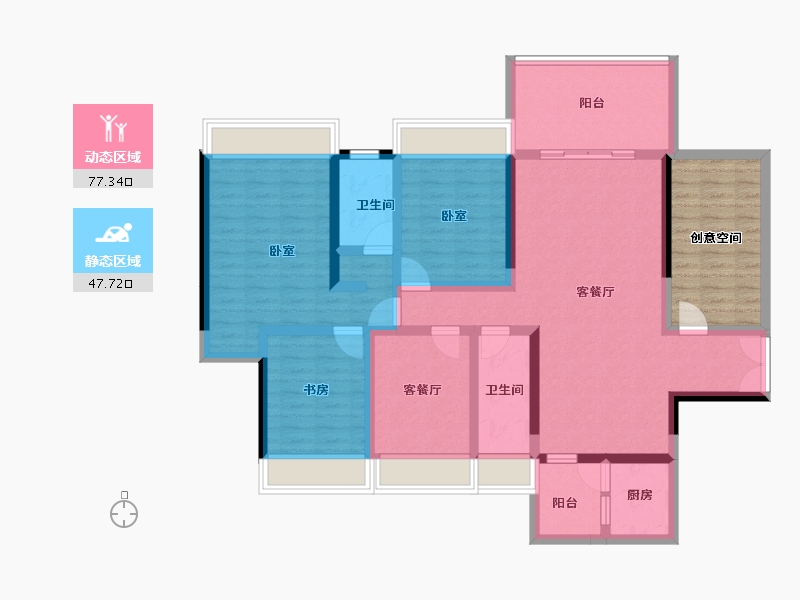 广东省-湛江市-康馨嘉园-121.40-户型库-动静分区