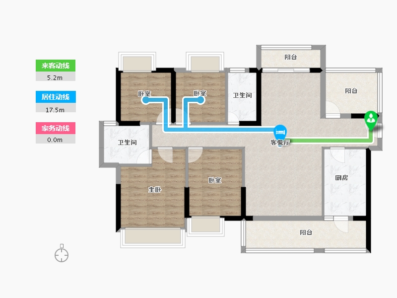 广东省-惠州市-世纪金湖-111.34-户型库-动静线