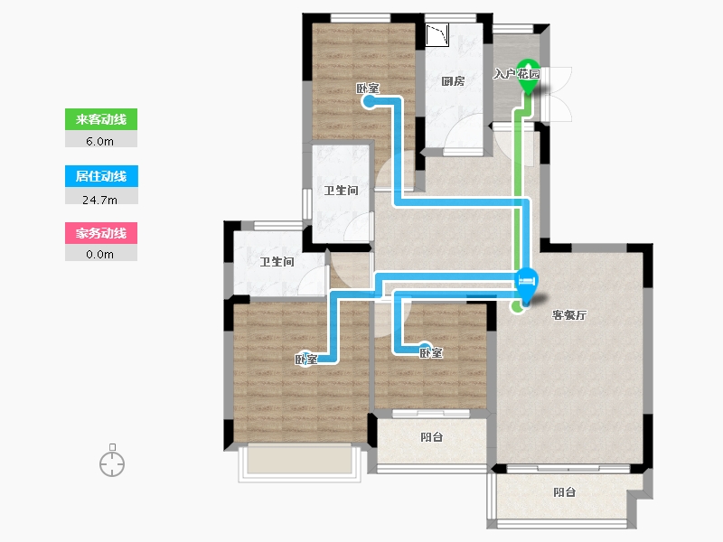 湖南省-长沙市-恒大御景天下-101.14-户型库-动静线