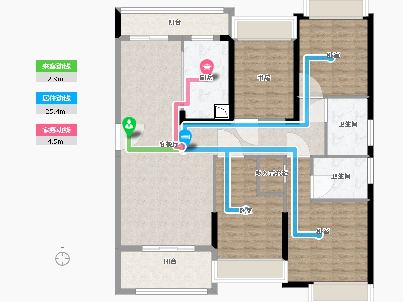 湖北省-武汉市-航城丽都-114.49-户型库-动静线