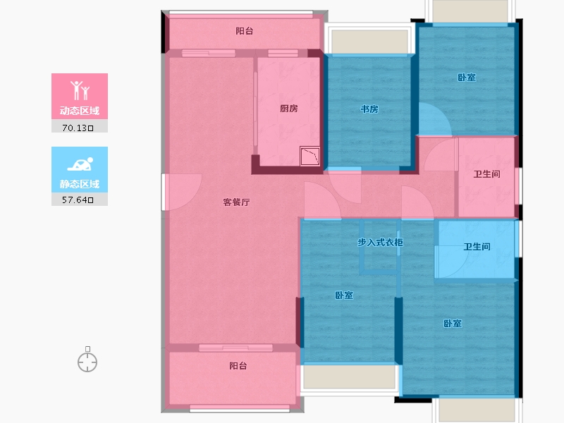 湖北省-武汉市-航城丽都-114.49-户型库-动静分区