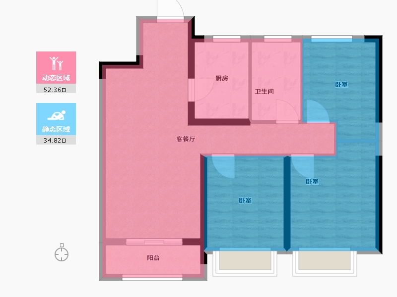 湖北省-武汉市-大华锦绣时代-78.01-户型库-动静分区