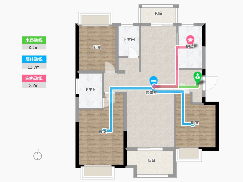 湖北省-武汉市-航城丽都-101.45-户型库-动静线