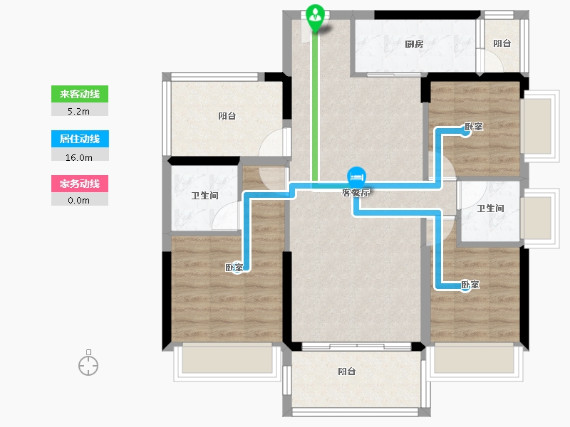 广东省-惠州市-世纪金湖-80.59-户型库-动静线