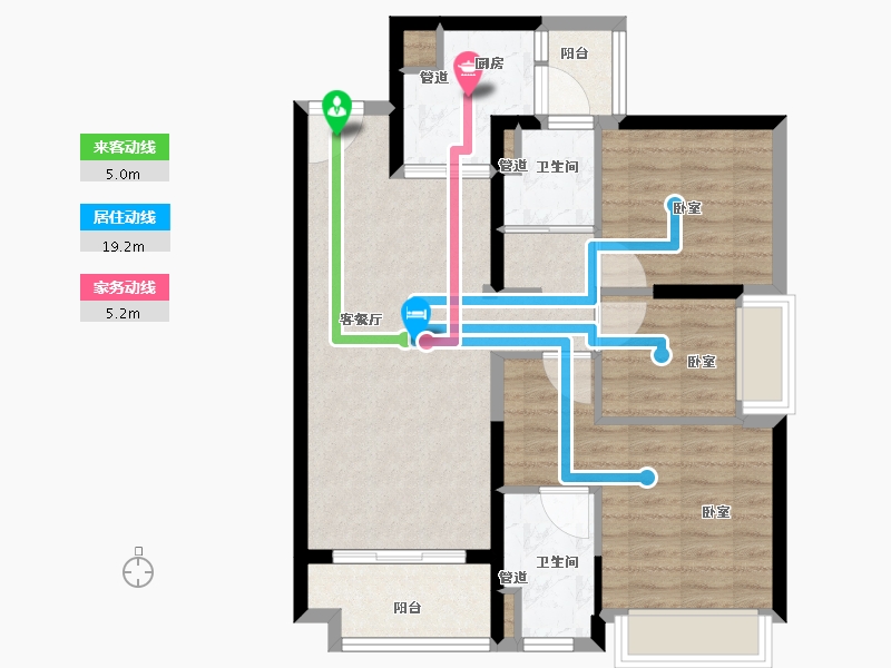 广东省-广州市-灵山岛金茂湾-78.01-户型库-动静线