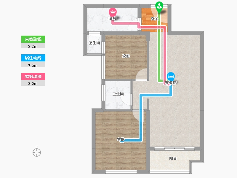 山东省-淄博市-茂业华府-67.31-户型库-动静线