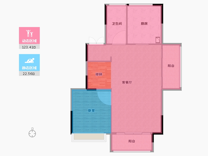 广东省-广州市-绿城桂语兰庭-136.59-户型库-动静分区