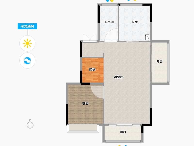 广东省-广州市-绿城桂语兰庭-136.59-户型库-采光通风