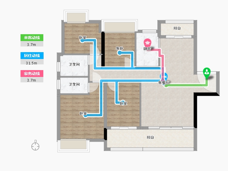 湖北省-黄石市-尚湖湾·尚书院-97.58-户型库-动静线