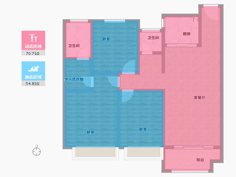 河南省-安阳市-嘉洲清水湾-112.01-户型库-动静分区