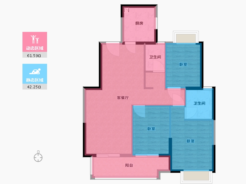 湖北省-武汉市-航城丽都-94.01-户型库-动静分区