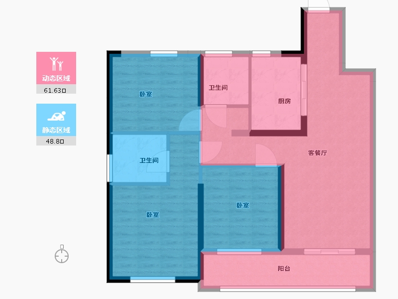 湖北省-武汉市-大华锦绣时代-99.00-户型库-动静分区