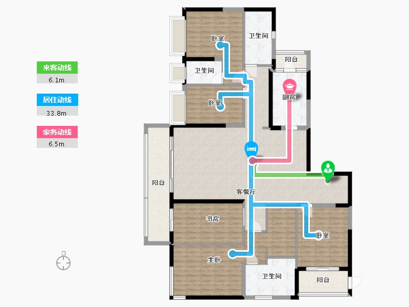 湖北省-武汉市-保利江锦-177.87-户型库-动静线